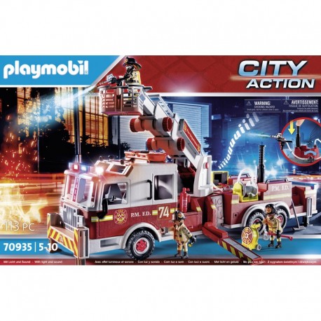 PLAYMOBIL 70935  CAMION POMPIERS AVEC ECHELLE