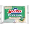 SPONTEX Eponge à récurer efficace et durable 100% recyclable x2