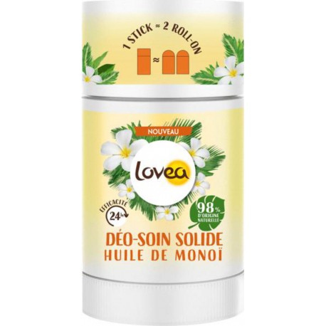 LOVEA Déo-Soin Solide Huile de Monoï 50g