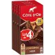 Côte d’Or Tablette de chocolat noir L'Original 4x100g 400g