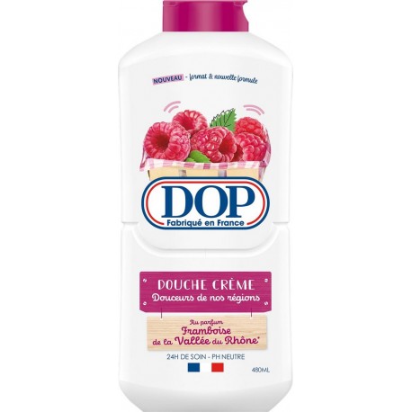 DOP Douche Crème pH Neutre Sans Savon Sans Colorant Parfum Framboise De La Vallée Du Rhône