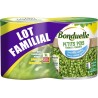 BONDUELLE Petits pois lot de 2 boîtes de 560g
