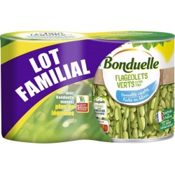 BONDUELLE Flageolet vert extra fin les 2 boîtes de 1.060Kg