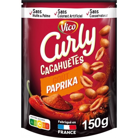 CURLY Cacahuètes Paprika 150g