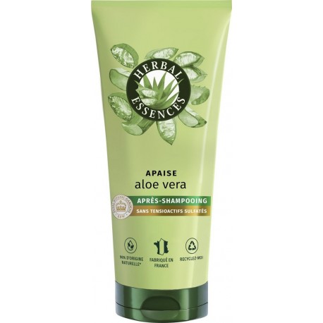 HERBAL ESSENCES Après-shampoing Hydratant Cheveux secs Aloe vera et Jasmin Sans sulfate 200ml